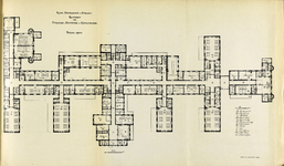 206935 Plattegrond van de begane grond van de Heelkundige en Vrouwenkliniek (Rijksklinieken; Justus van Effenstraat 29) ...